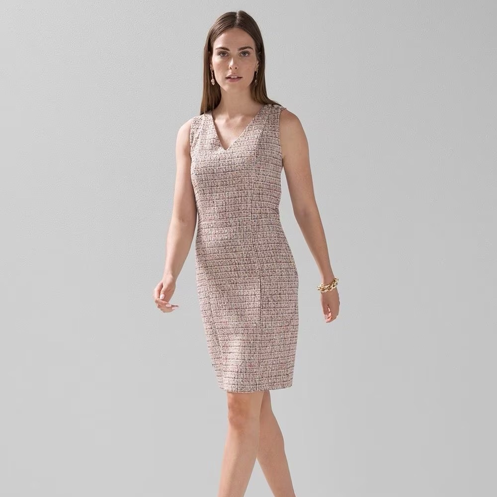 WHBM  Tweed Sleeveless Sheath Dress - Size 2